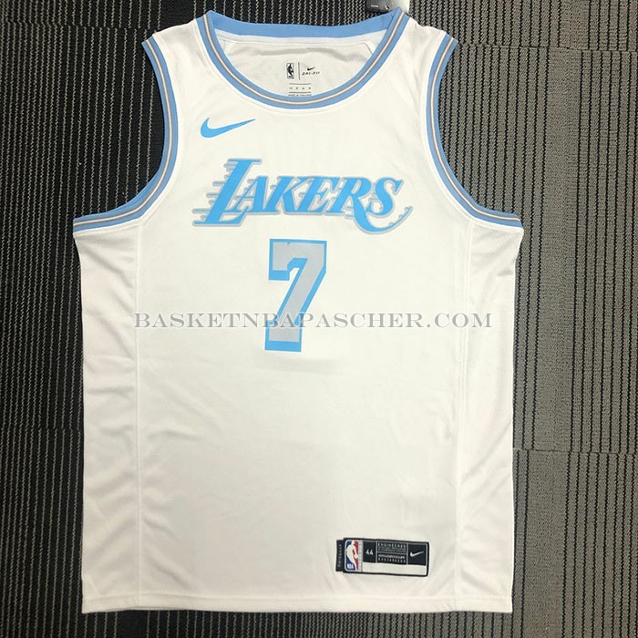 Maillot Los Angeles Lakers Carmelo Anthony NO 7 Ville 2020-21 Blanc